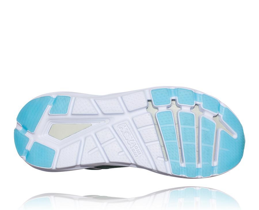 Running Shoes Womens - Hoka One One Elevon 2 - Blue/White - YEVOUMA-71